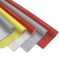 Silicone rubber coated fiberglass fabric